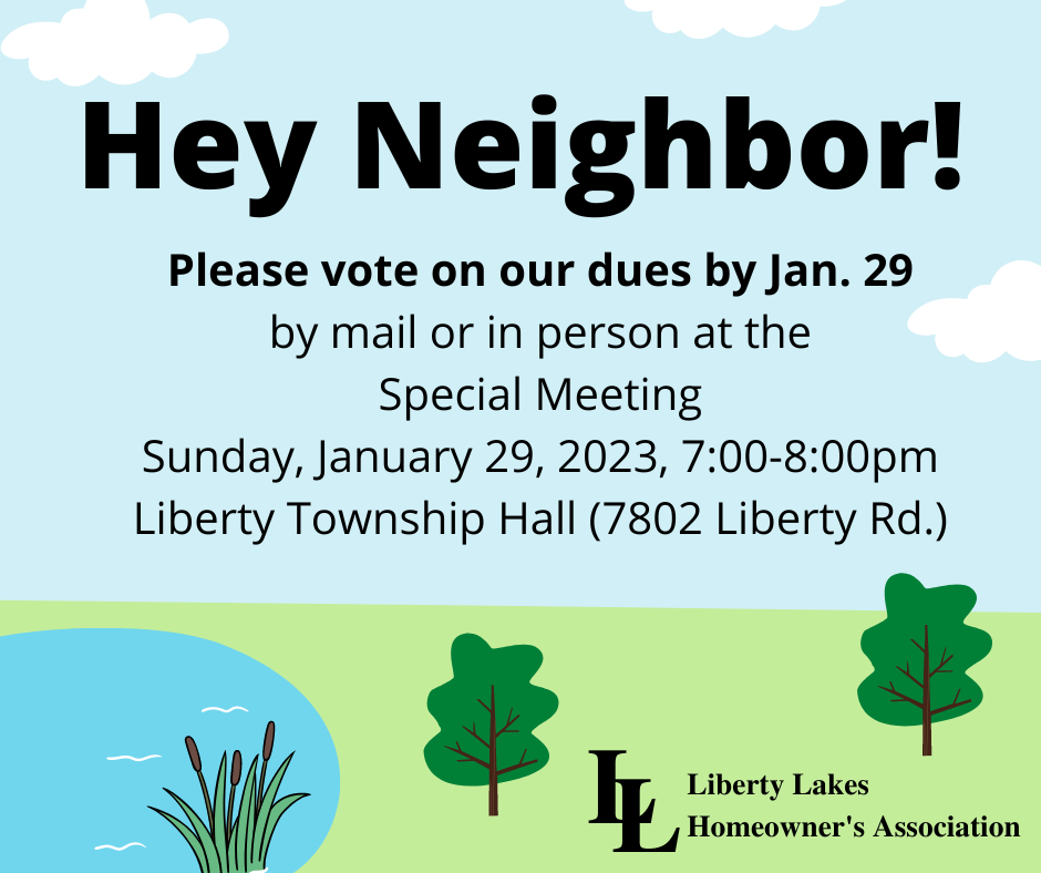 Annual Dues Vote Liberty Lakes Powell
